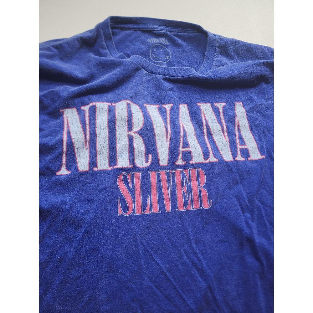 Nirvana Band T Shirt Mens 2XL Sliver Graphic Tee Grunge Distressed Vintage Style - Picture 16 of 16